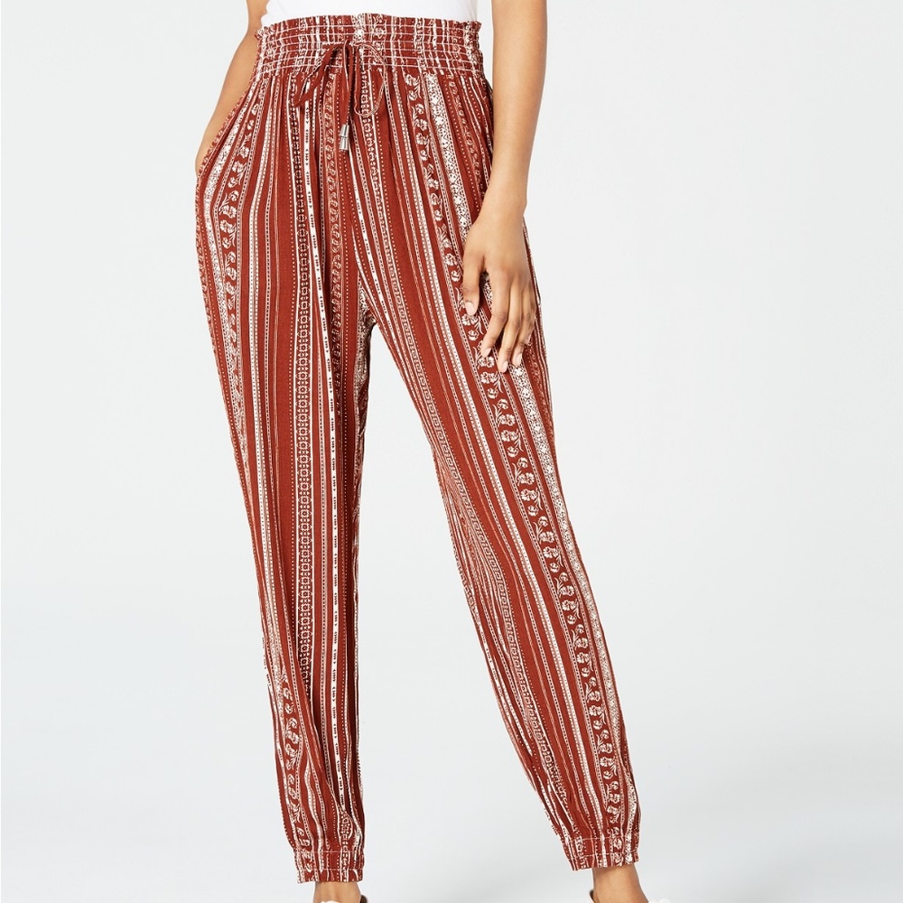 Juniors' Printed Jogger Pants
